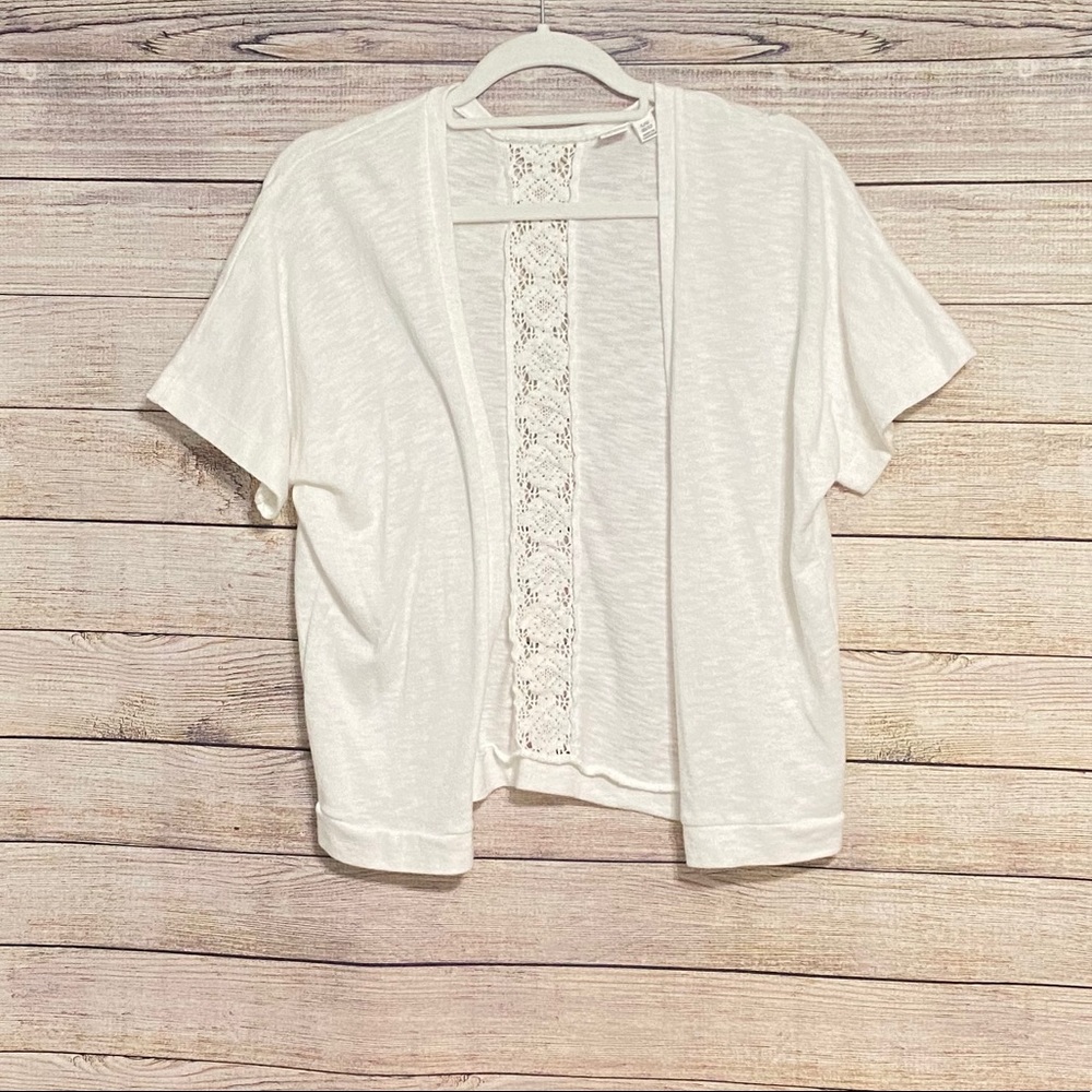 🍁SALE🍁 EUC 1989 PLACE CARDIGAN CROCHET DETAIL